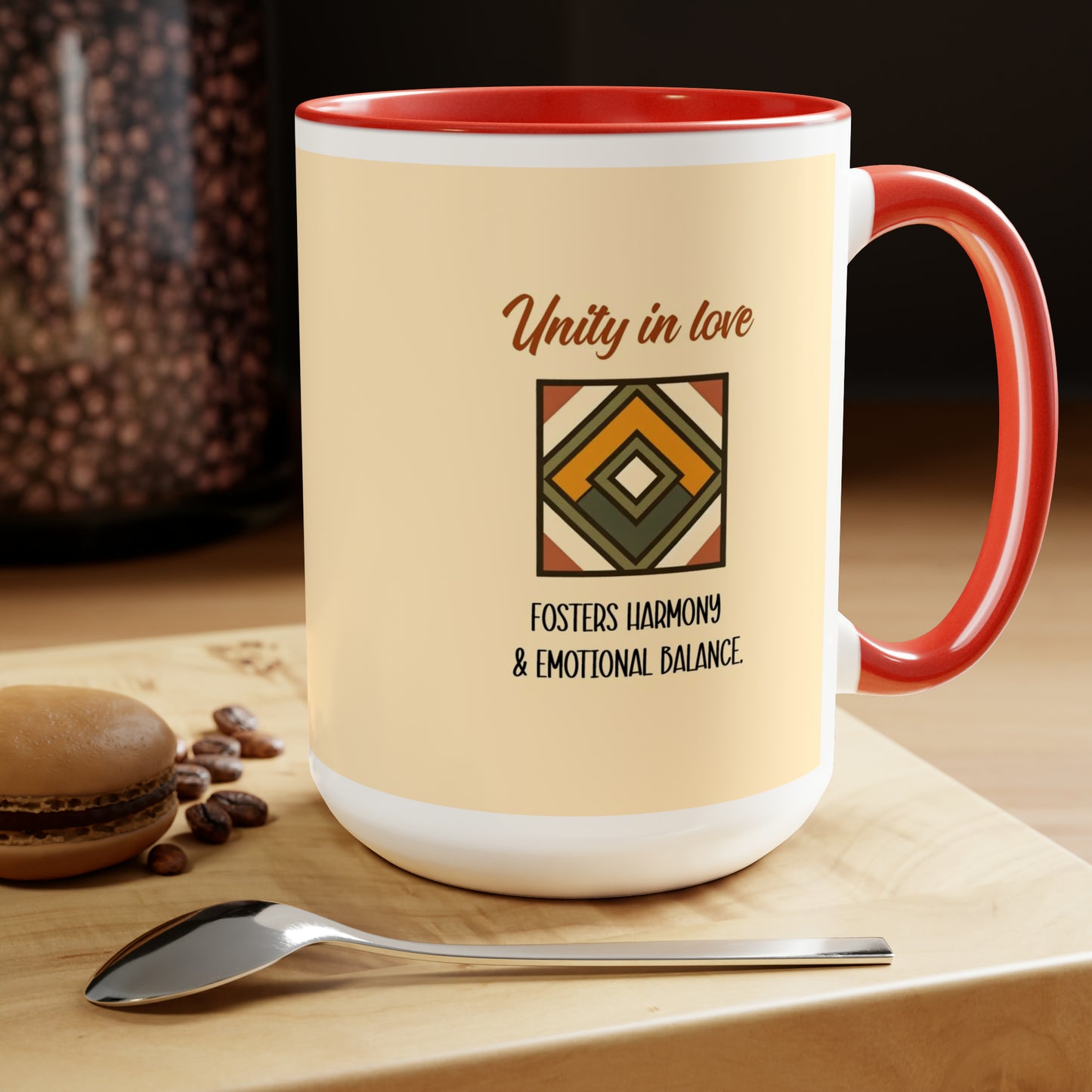 "Unity in Love" Two-Tone Ceramic Mug