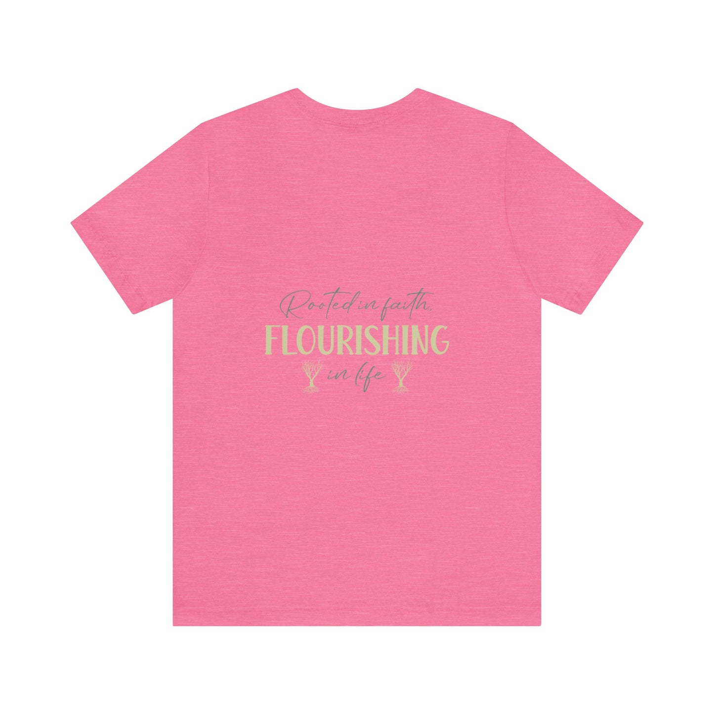 "Rooted in Faith" - Unisex Jersey Short Sleeve Tee
