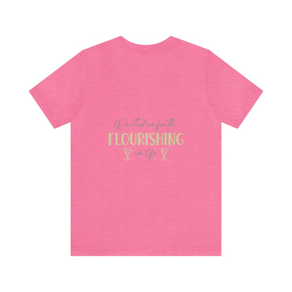 "Rooted in Faith" - Unisex Jersey Short Sleeve Tee