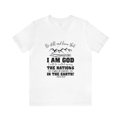"Stillness in the Divine" - Unisex Jersey Short Sleeve Tee