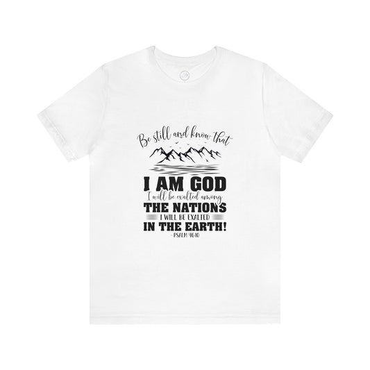 "Stillness in the Divine" - Unisex Jersey Short Sleeve Tee