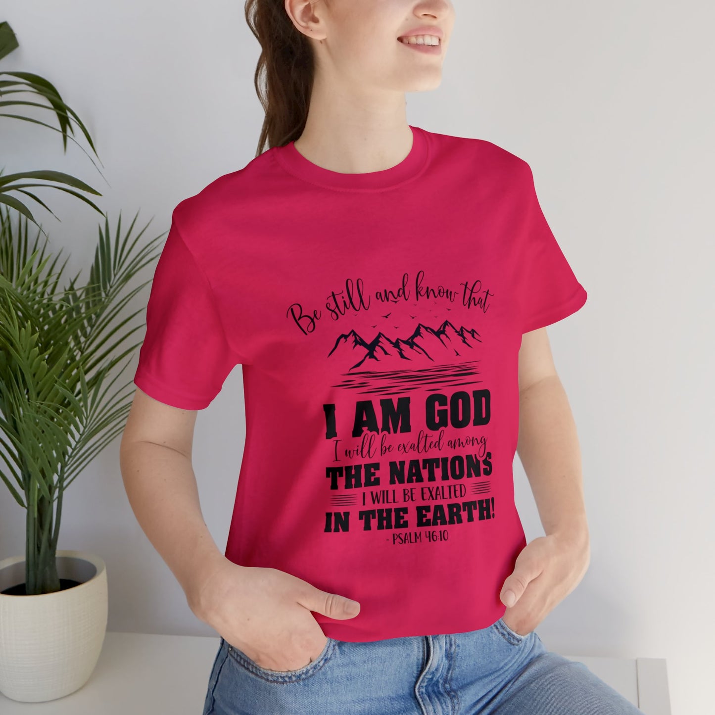 "Stillness in the Divine" - Unisex Jersey Short Sleeve Tee