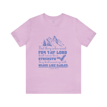 "Soar on Wings of Strength" - Unisex Jersey Short Sleeve Tee