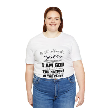 "Stillness in the Divine" - Unisex Jersey Short Sleeve Tee