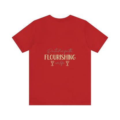 "Rooted in Faith" - Unisex Jersey Short Sleeve Tee