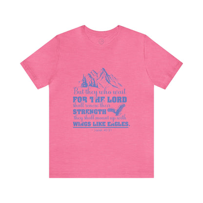 "Soar on Wings of Strength" - Unisex Jersey Short Sleeve Tee