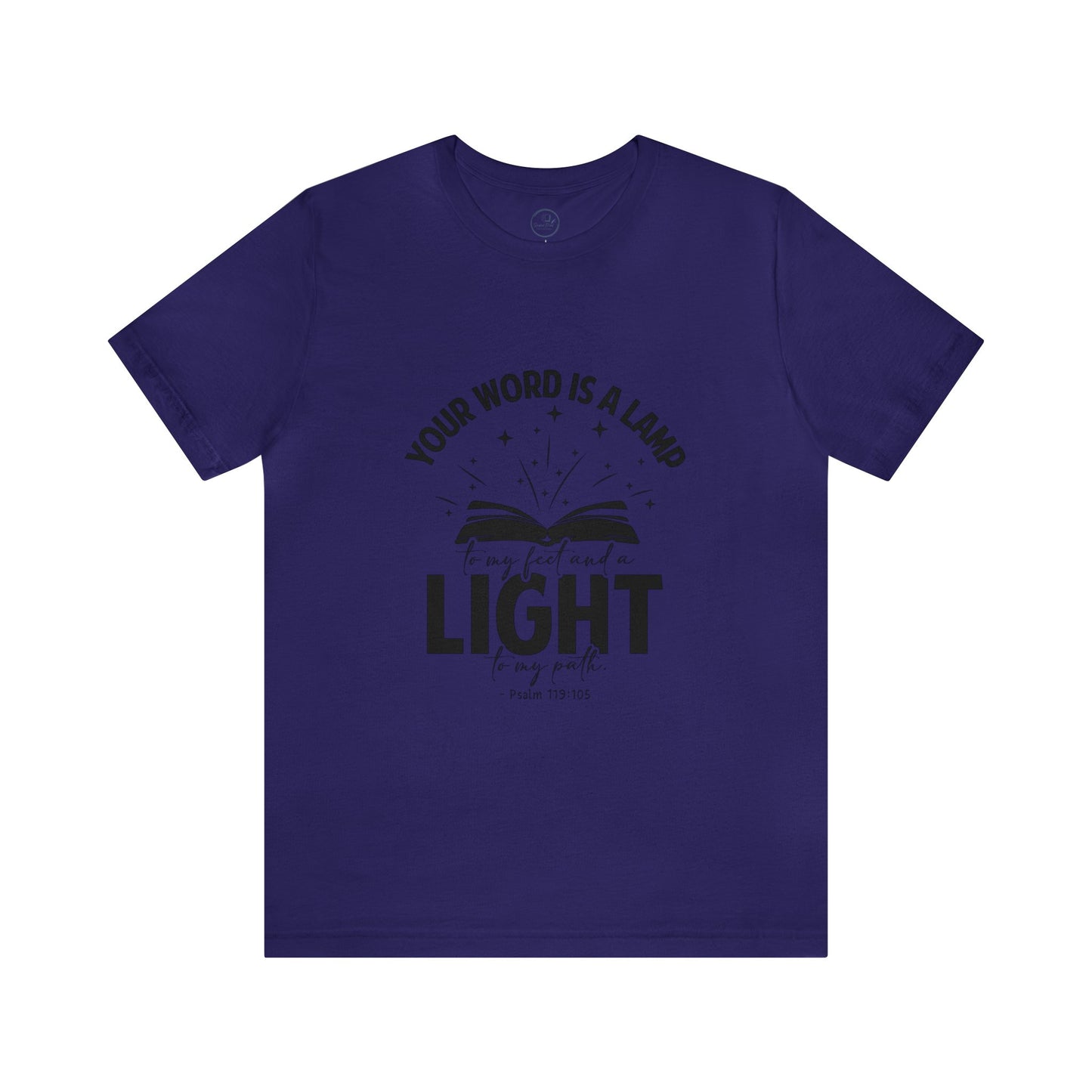 "Lamp to My Feet, Light to My Path" - Unisex Jersey Short Sleeve Tee