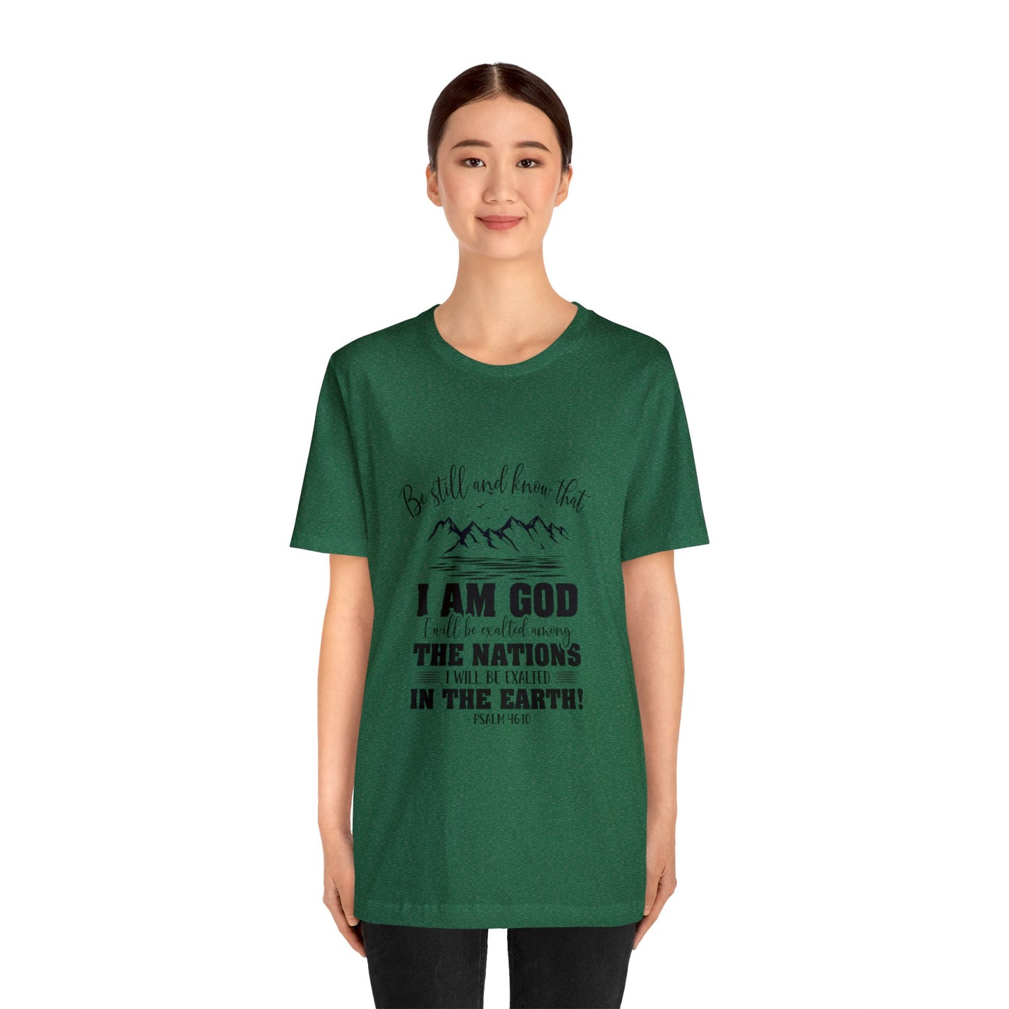 "Stillness in the Divine" - Unisex Jersey Short Sleeve Tee