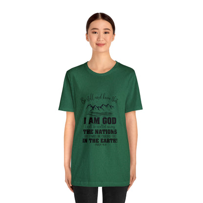 "Stillness in the Divine" - Unisex Jersey Short Sleeve Tee