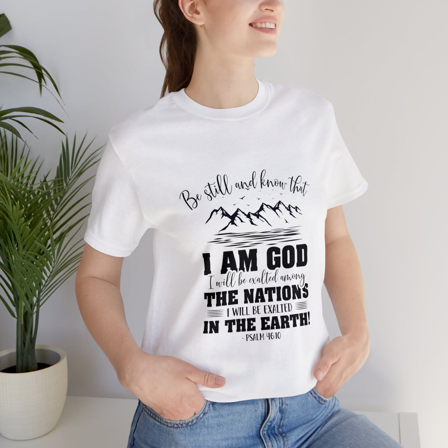 "Stillness in the Divine" - Unisex Jersey Short Sleeve Tee
