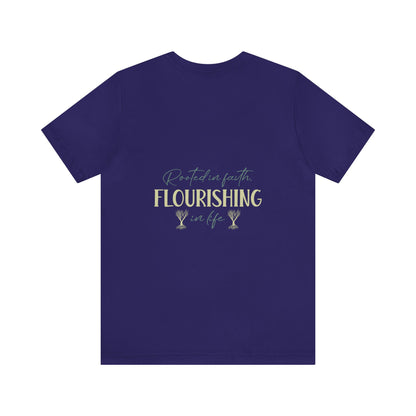"Rooted in Faith" - Unisex Jersey Short Sleeve Tee
