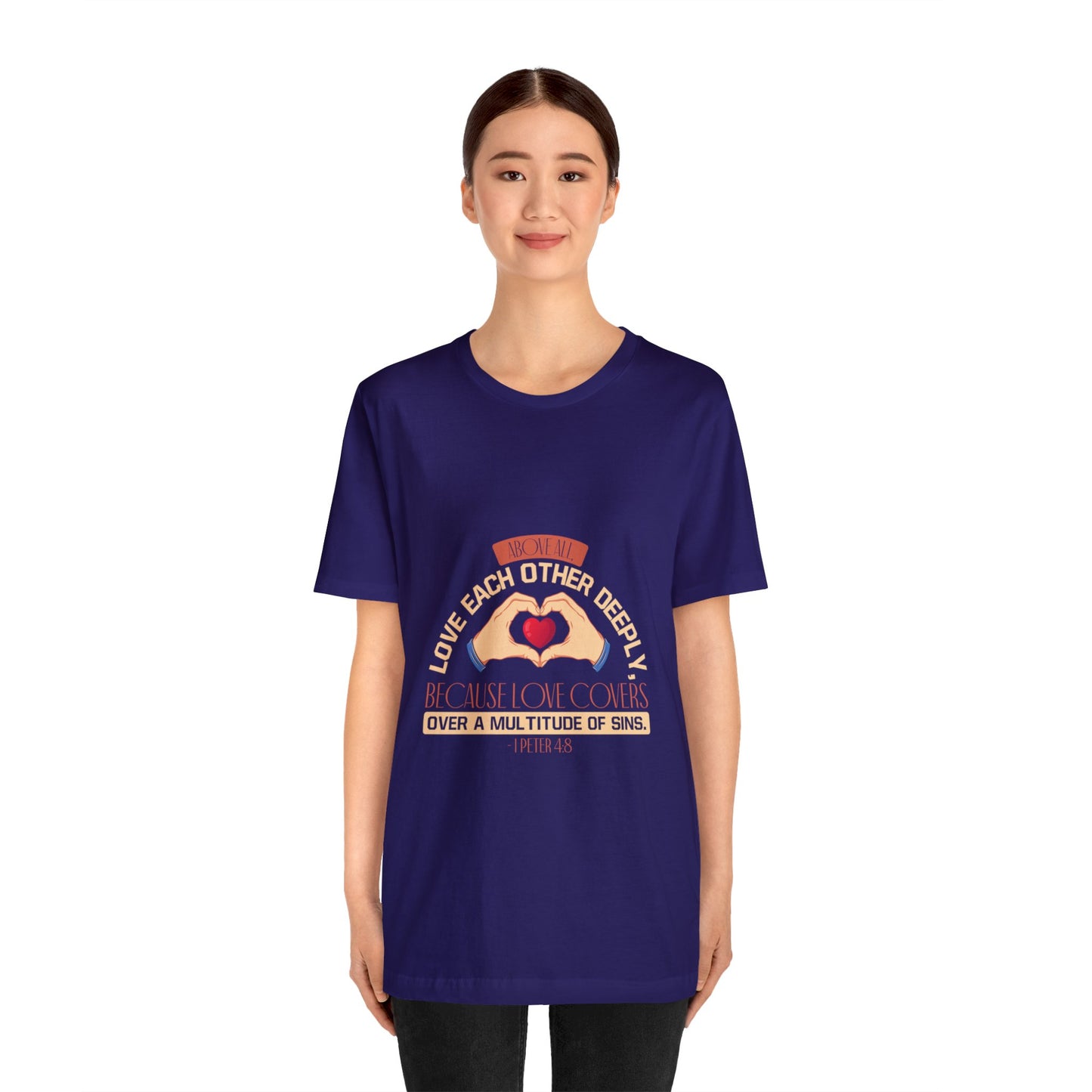 "Deep Love, Profound Forgiveness" - Unisex Jersey Short Sleeve Tee