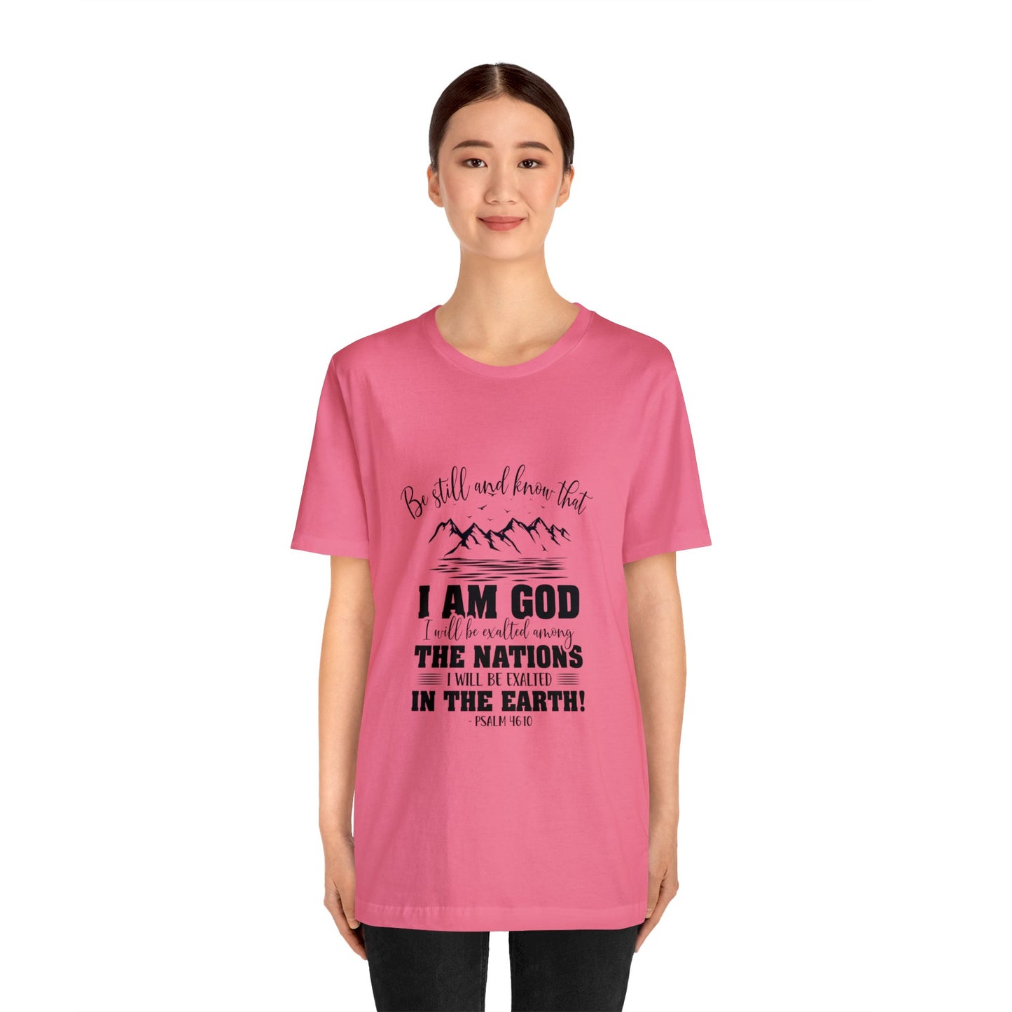 "Stillness in the Divine" - Unisex Jersey Short Sleeve Tee