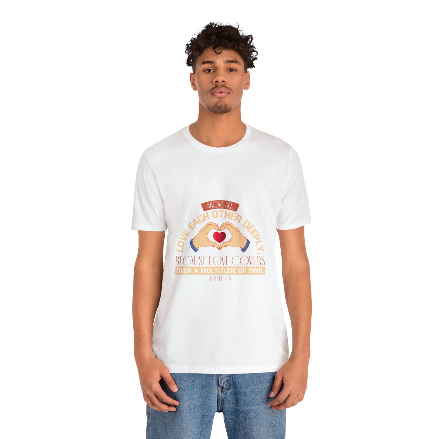 "Deep Love, Profound Forgiveness" - Unisex Jersey Short Sleeve Tee