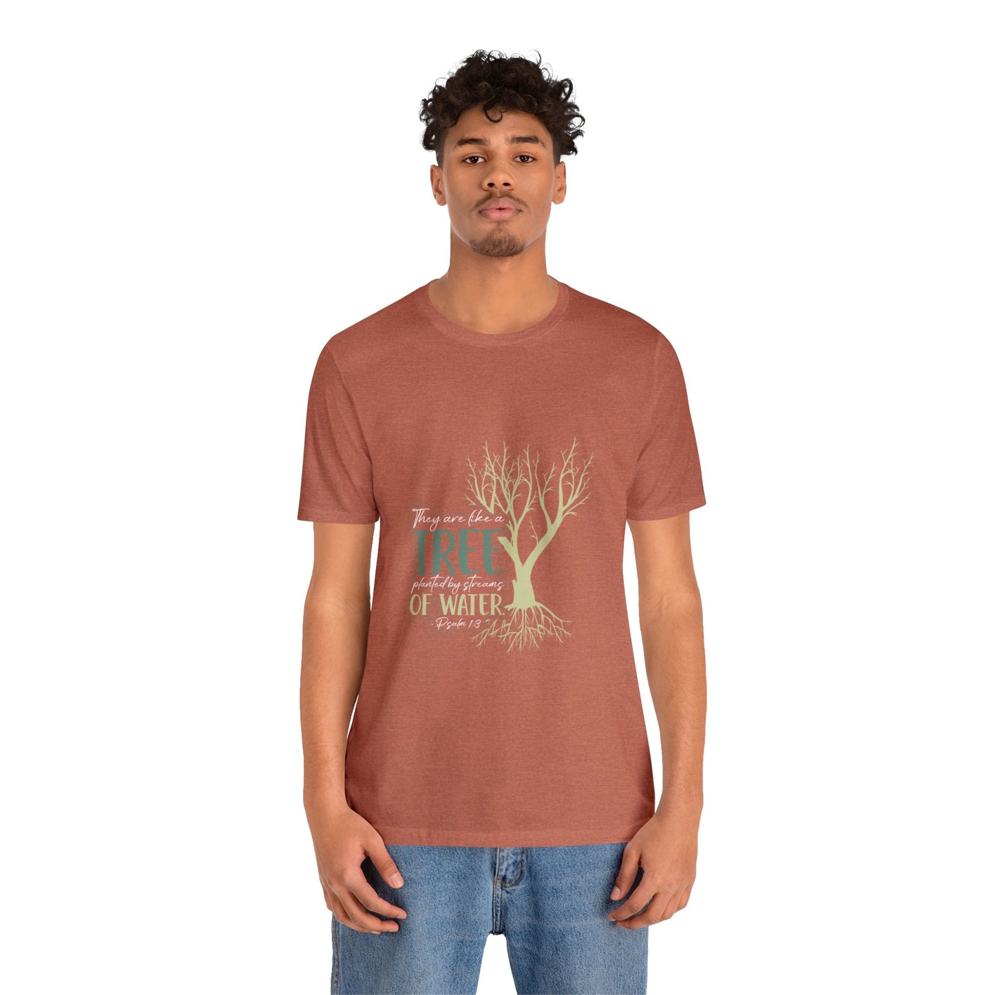 "Rooted in Faith" - Unisex Jersey Short Sleeve Tee