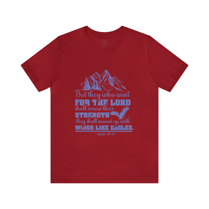 "Soar on Wings of Strength" - Unisex Jersey Short Sleeve Tee