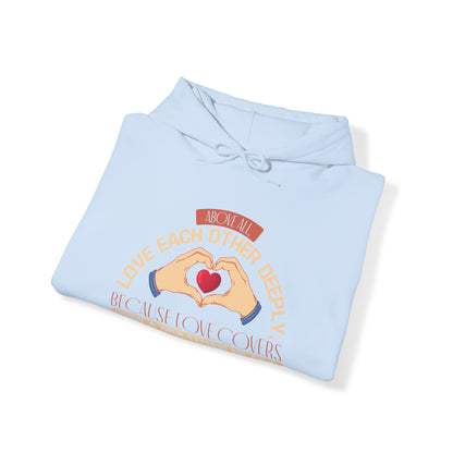 "Embrace Love, Foster Growth" -  Unisex Heavy Blend™ Hooded Sweatshirt