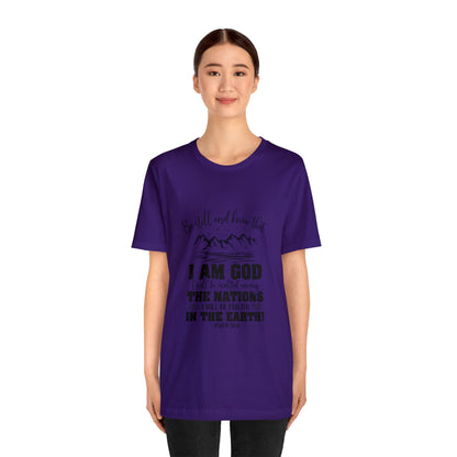 "Stillness in the Divine" - Unisex Jersey Short Sleeve Tee