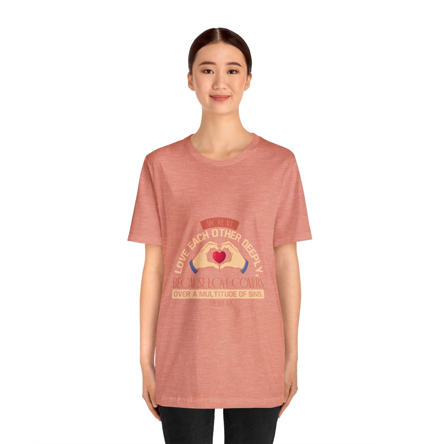 "Deep Love, Profound Forgiveness" - Unisex Jersey Short Sleeve Tee