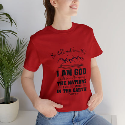 "Stillness in the Divine" - Unisex Jersey Short Sleeve Tee