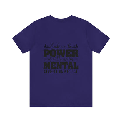 "Stillness in the Divine" - Unisex Jersey Short Sleeve Tee