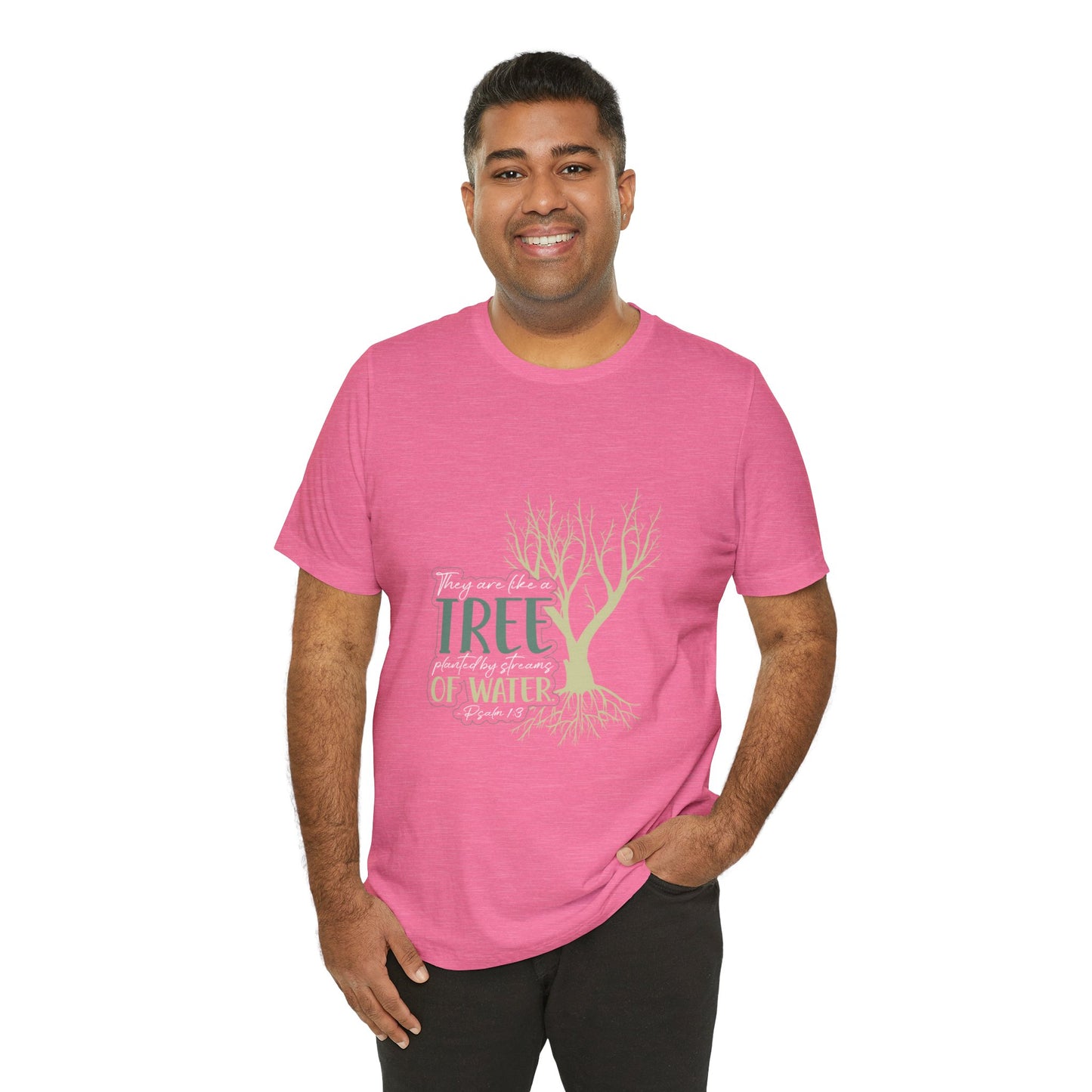 "Rooted in Faith" - Unisex Jersey Short Sleeve Tee