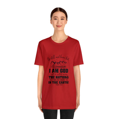 "Stillness in the Divine" - Unisex Jersey Short Sleeve Tee