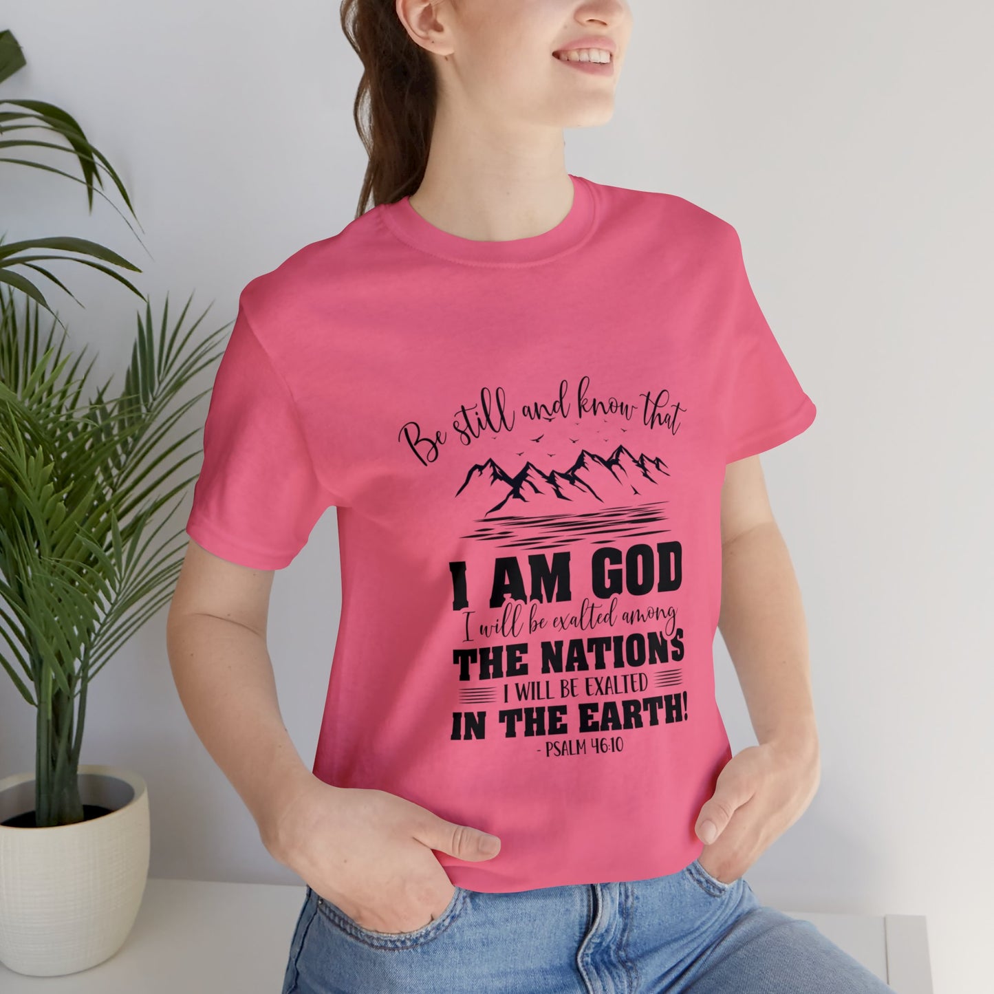 "Stillness in the Divine" - Unisex Jersey Short Sleeve Tee