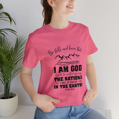 "Stillness in the Divine" - Unisex Jersey Short Sleeve Tee