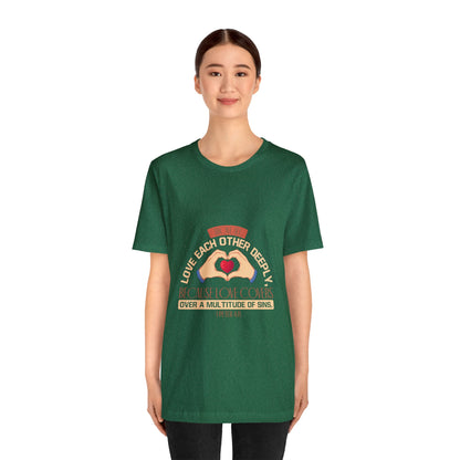 "Deep Love, Profound Forgiveness" - Unisex Jersey Short Sleeve Tee
