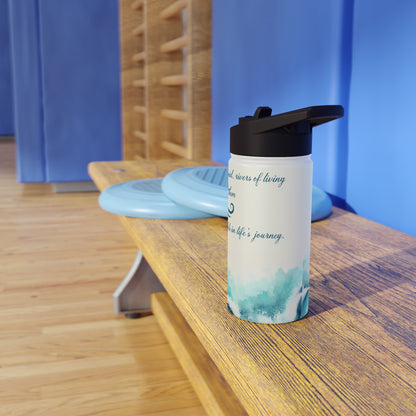 "Flow of Living Waters" - Stainless Steel Water Bottle