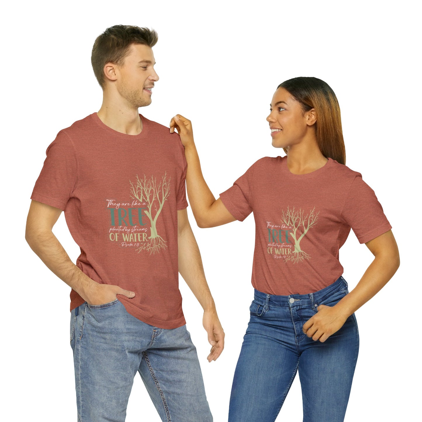 "Rooted in Faith" - Unisex Jersey Short Sleeve Tee