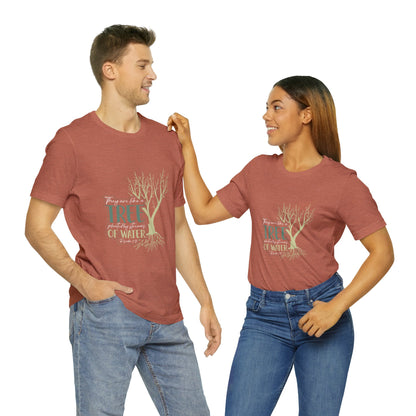 "Rooted in Faith" - Unisex Jersey Short Sleeve Tee