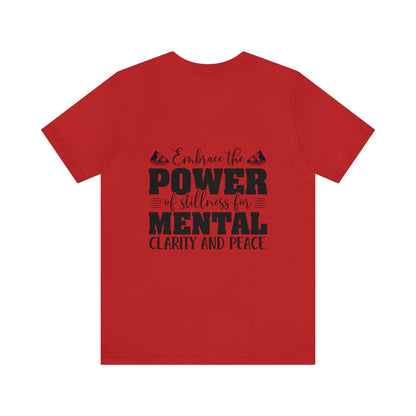 "Stillness in the Divine" - Unisex Jersey Short Sleeve Tee