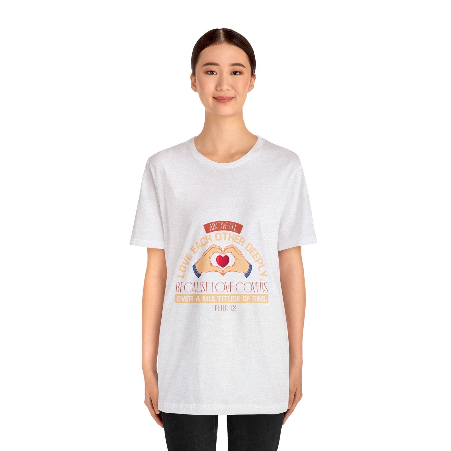 "Deep Love, Profound Forgiveness" - Unisex Jersey Short Sleeve Tee