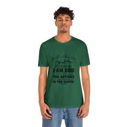 "Stillness in the Divine" - Unisex Jersey Short Sleeve Tee