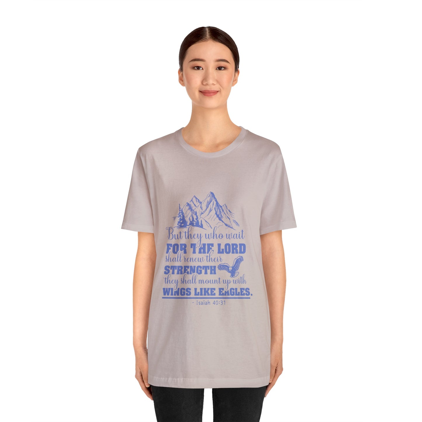 "Soar on Wings of Strength" - Unisex Jersey Short Sleeve Tee