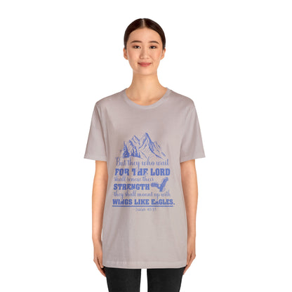 "Soar on Wings of Strength" - Unisex Jersey Short Sleeve Tee