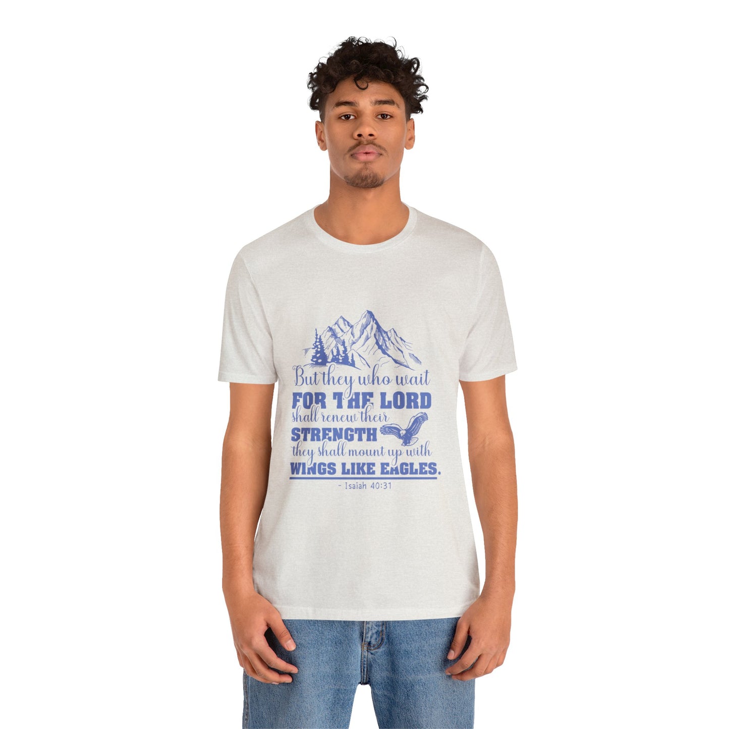 "Soar on Wings of Strength" - Unisex Jersey Short Sleeve Tee