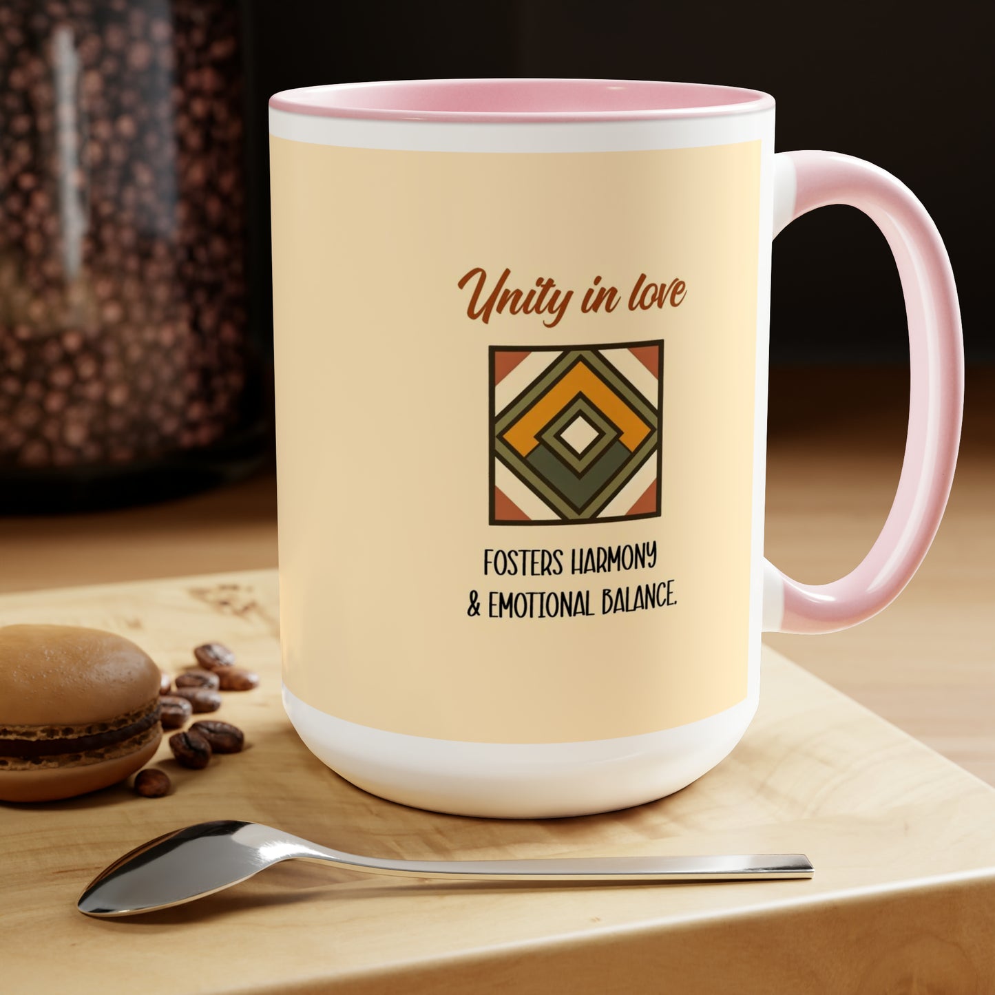 "Unity in Love" Two-Tone Ceramic Mug