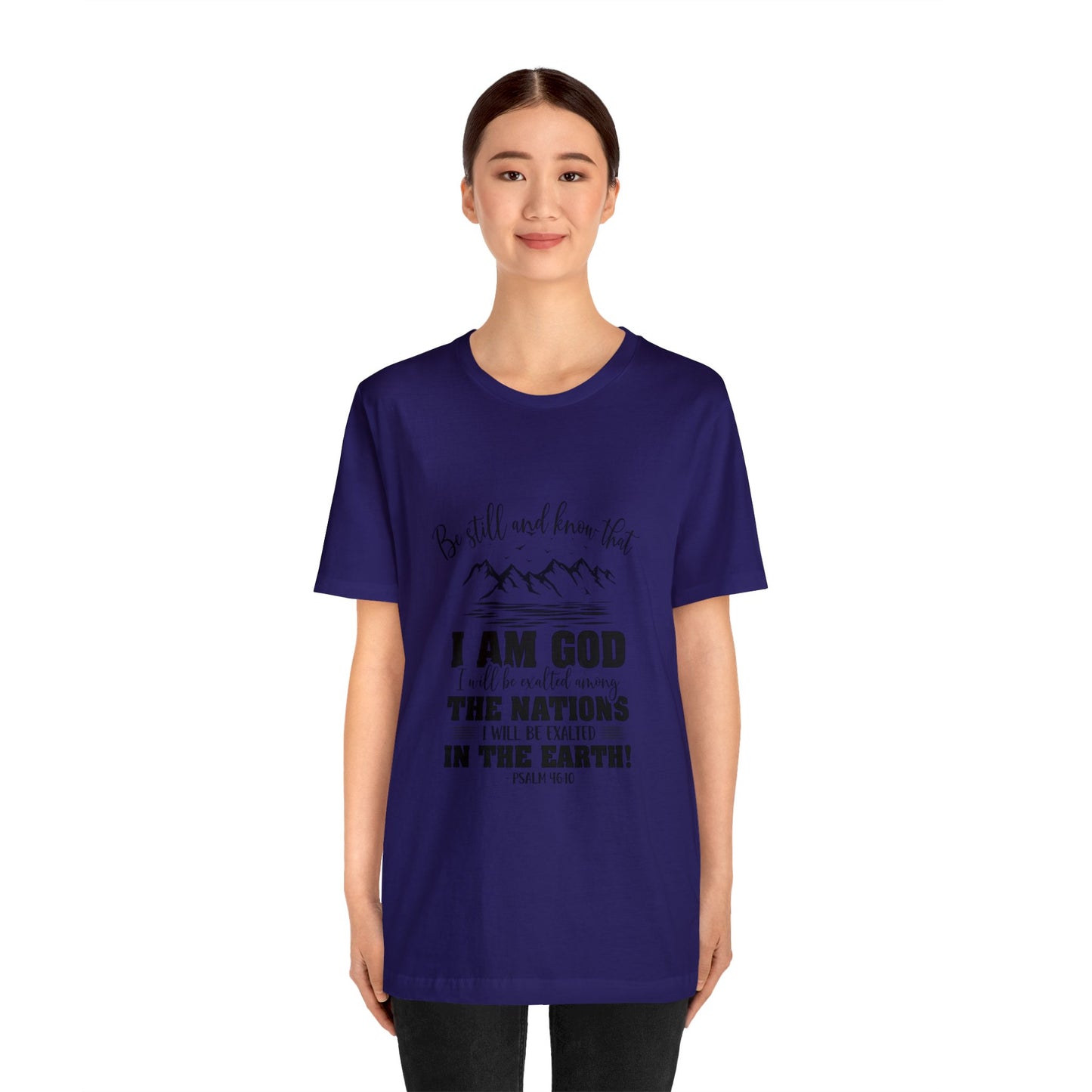 "Stillness in the Divine" - Unisex Jersey Short Sleeve Tee