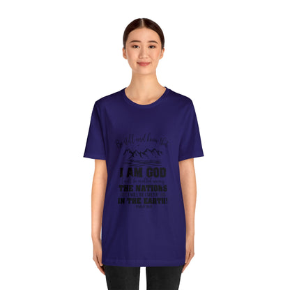 "Stillness in the Divine" - Unisex Jersey Short Sleeve Tee
