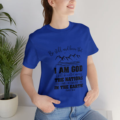 "Stillness in the Divine" - Unisex Jersey Short Sleeve Tee