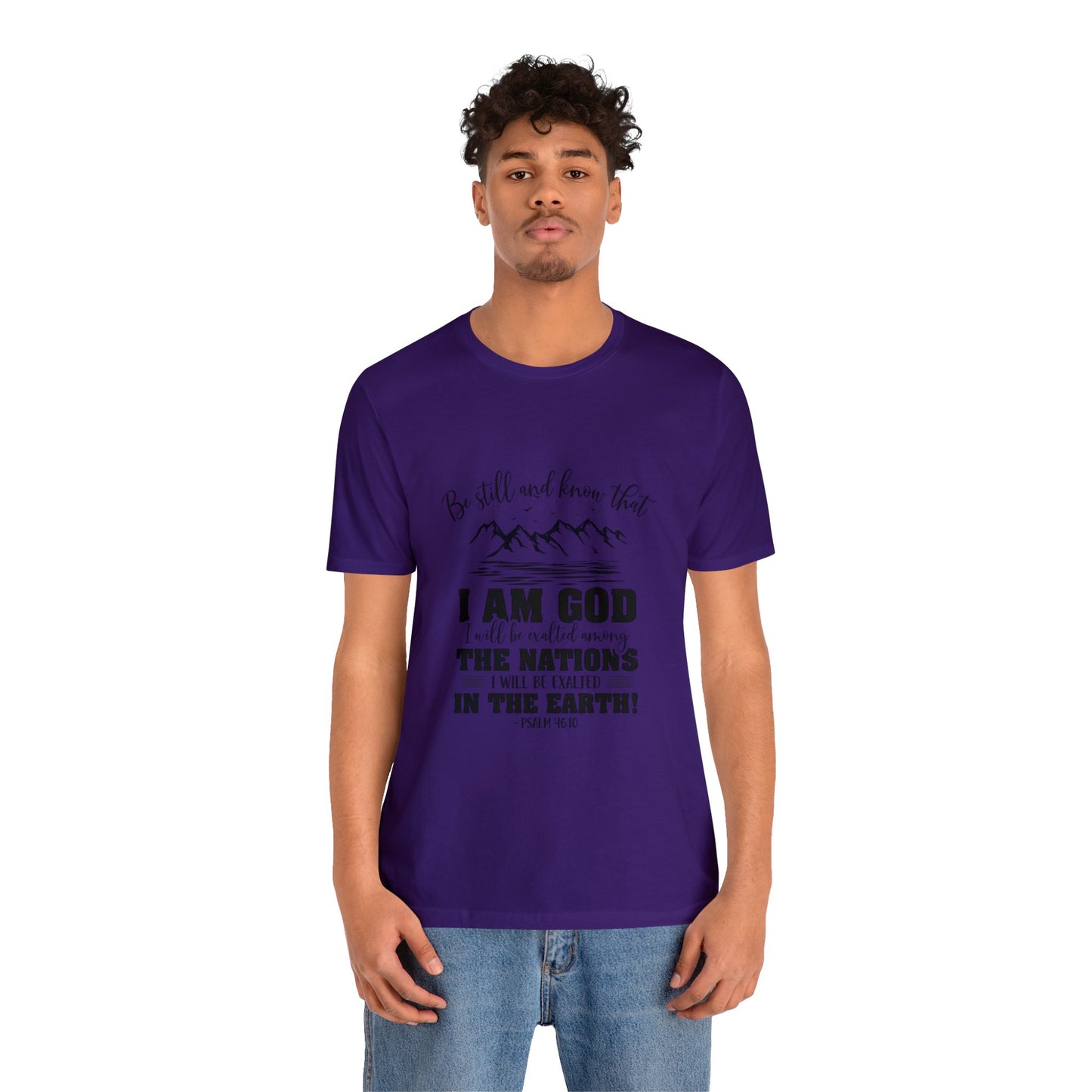 "Stillness in the Divine" - Unisex Jersey Short Sleeve Tee