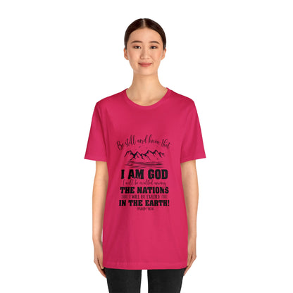 "Stillness in the Divine" - Unisex Jersey Short Sleeve Tee