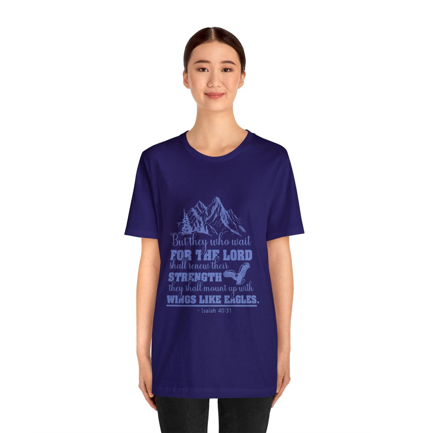 "Soar on Wings of Strength" - Unisex Jersey Short Sleeve Tee