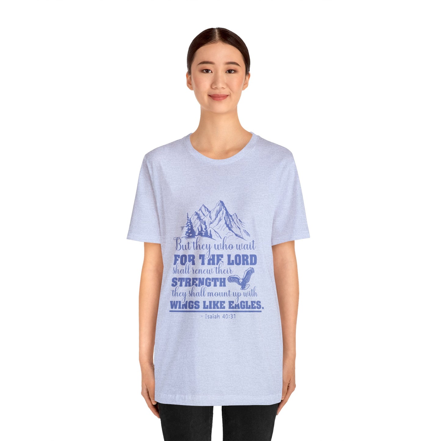 "Soar on Wings of Strength" - Unisex Jersey Short Sleeve Tee