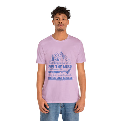 "Soar on Wings of Strength" - Unisex Jersey Short Sleeve Tee