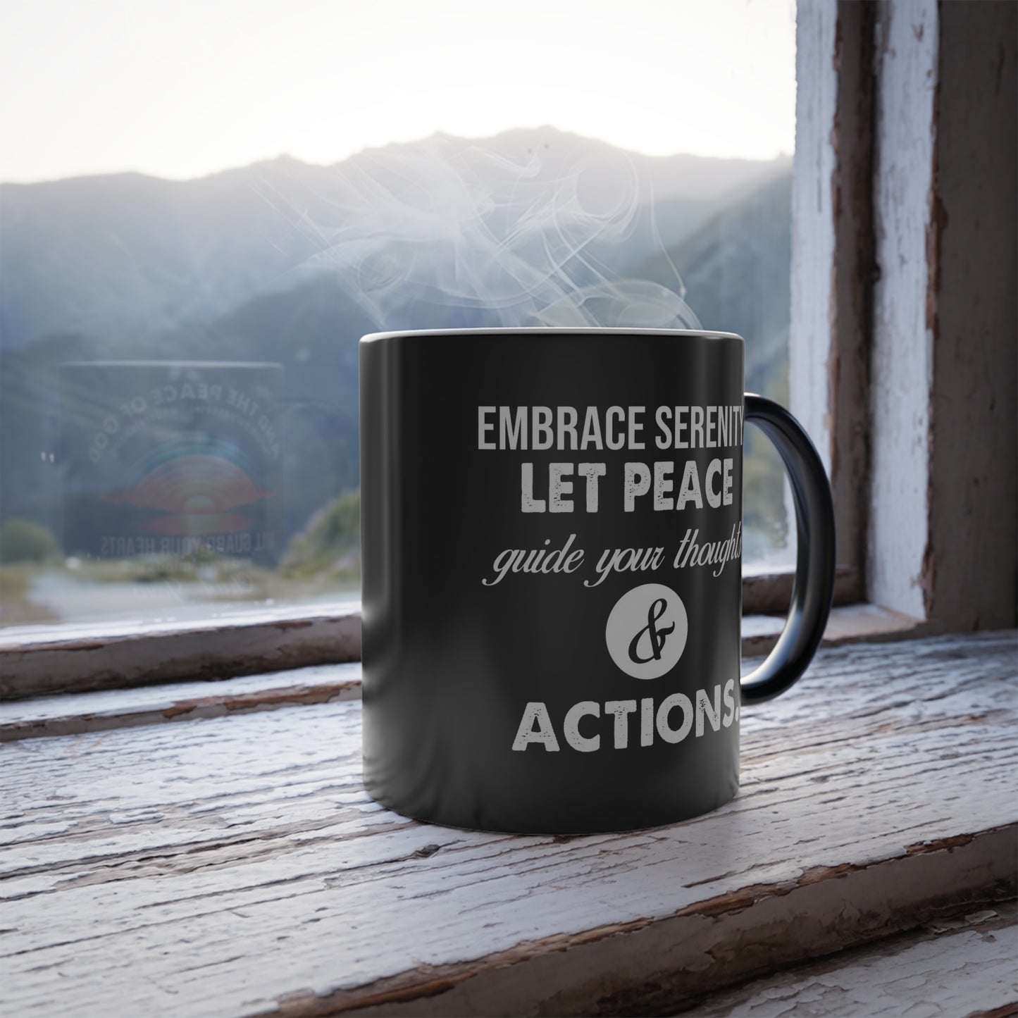 "Serenity in Every Sip" - Color Morphing Mug