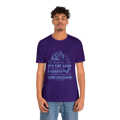 "Soar on Wings of Strength" - Unisex Jersey Short Sleeve Tee